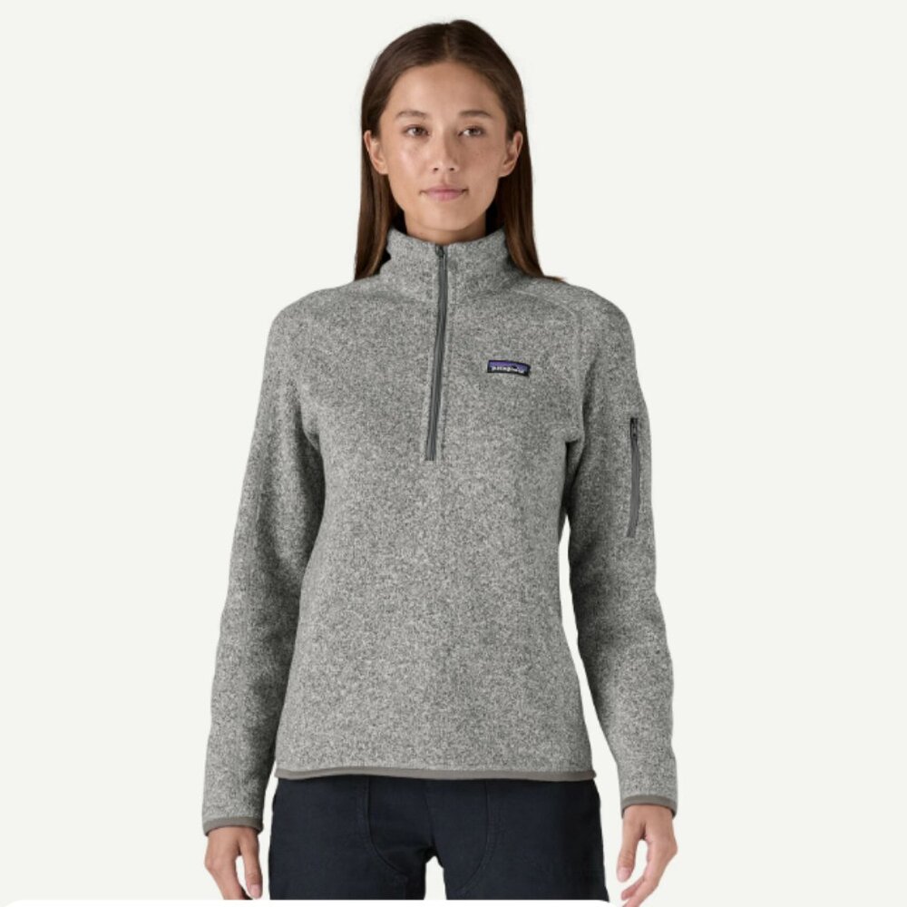 Patagonia Better Sweater 1/4 Zip Fleece Pullover Grey Size Medium